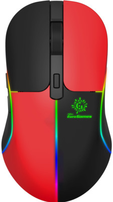 RPM Euro Games Gaming Mouse | 2.4 G Connect | 500 mAh Battery Rechargeable Wireless Ambidextrous Optical  Gaming Mouse  with Bluetooth(Bluetooth, 2.4GHz Wireless, Black Red)