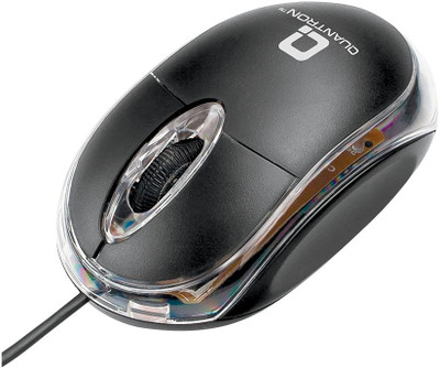 quatron QMU-540 Wired Ambidextrous Optical Mouse(USB 2.0, Black)