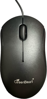 GREENBERRI GB220 Wired Optical Mouse(USB 2.0, USB 3.0, Black)