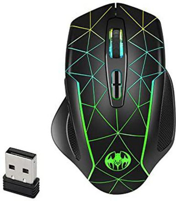 SHIVAM ELECTRONICSN Wireless Ergonomics Optical Mouse 7 Keys PC Mouse Wireless Hybrid  Gaming Mouse(2.4GHz Wireless, Black)