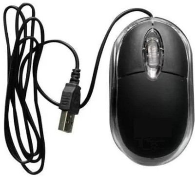 NKPR Stylish USB Wired Gaming Mouse With Lighting for Laptop, PC_NK08 Wired Ambidextrous Optical  Gaming Mouse(USB 3.0, Black)