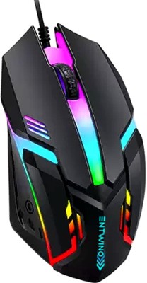 ENTWINO F-1 Gaming Mouse Wired For Computer Braided Wired Optical  Gaming Mouse(USB 2.0, Black)