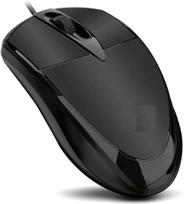 ABC MS-0044 Wired Wired Ambidextrous Optical Mouse(USB 2.0, Black)