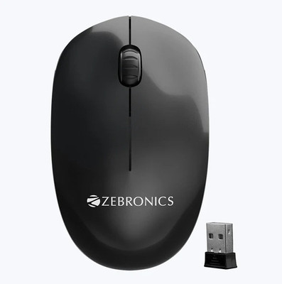 ZEBRONICS ZEB-CHEETAH Wireless Ambidextrous Optical Mouse(2.4GHz Wireless, Black)