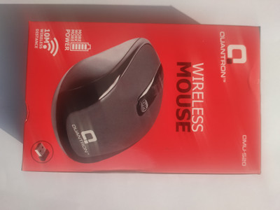 Quantron QMU-520, ( WIRLESS MOUSE (2.4GHz Wireless,. Wireless Ambidextrous Optical Mouse(2.4GHz Wireless, Grey)
