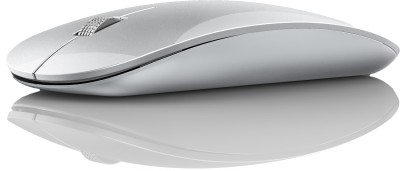 Offbeat Atom Dual Bluetooth 5.1+5.1 & 2.4Ghz Wireless, Triple Device connectivity Wireless Laser Mouse(Bluetooth, Bluetooth, 2.4GHz Wireless, Silver)