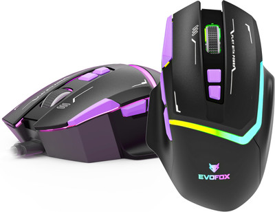 EVOFOX Banshee 3 Mode Wireless Ambidextrous Optical  Gaming Mouse  with Bluetooth(2.4GHz Wireless, Bluetooth, Type C, Black)