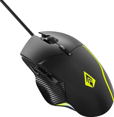 Archer Tech Lab Recurve 300 Wired Ambidextrous Optical  Gaming Mouse(USB 3.0, Black)