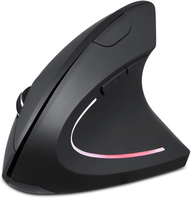 Tobo Wireless Mouse Ergonomic LED Light High Precision Optical Cordless Computer Wireless Optical  Gaming Mouse(2.4GHz Wireless, Black TD-599KM-05)
