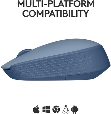 Logitech M171/910-006866 Wireless Ambidextrous Optical Mouse(2.4GHz Wireless, Blueberry)
