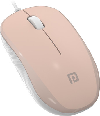Portronics Toad 102 Mouse with 3 Buttons, Scroll Wheel Click, 1200 DPI Sensor, 1.5m Cable Wired Ambidextrous Optical Mouse(USB 2.0, Orange)