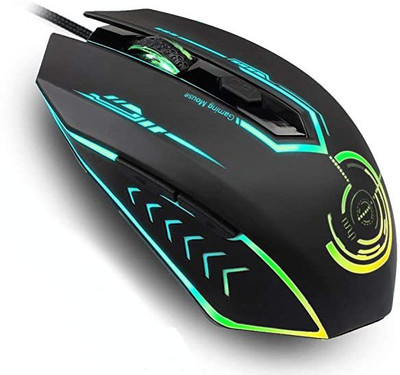 PATAN Gaming Mouse Wired Optical Mouse with High Precision Sensor Wired Hybrid  Gaming Mouse(2.4GHz Wireless, Black)