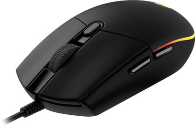 Logitech G203-Black Wired Ambidextrous Optical  Gaming Mouse(USB 2.0, Black)