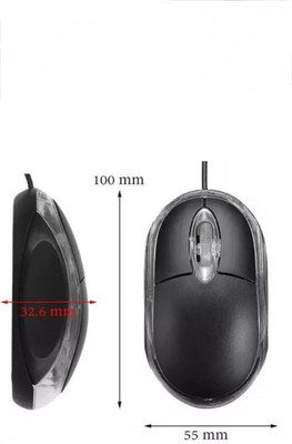 BPRIDE Mouse With Heavy Quality Wired Right Handed Optical  Gaming Mouse(USB 2.0, Black)
