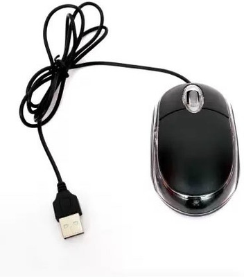 SOJUBA New Arrival Mouse USB Wired Optical Mouse Wired Laser Mouse Wired Ambidextrous Optical  Gaming Mouse(USB 2.0, Black)