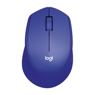Logitech M331 Silent Plus, 1000 DPI Optical Tracking Right Handed Optical Mouse(2.4GHz Wireless, Blue)