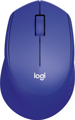Logitech M331 Silent Plus, 1000 DPI Optical Tracking Wireless Ambidextrous Optical Mouse(2.4GHz Wireless, Blue)