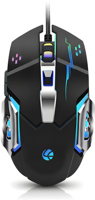 LAPCARE LOX-507 Wired Right Handed Optical  Gaming Mouse(USB 2.0, Black)