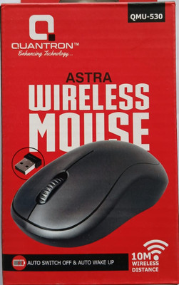 Quantron Qmu-530 Wireless Ambidextrous Hybrid Mouse  with Bluetooth(USB 2.0, Black)