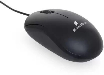 F5 SmartTech 3-Button Sensor Plug & Play for Windows/Mac Wired Ambidextrous Optical Mouse(USB 2.0, Black)
