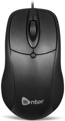 Enter ETERNAL Wired Ambidextrous Optical Mouse(USB 2.0, Black)