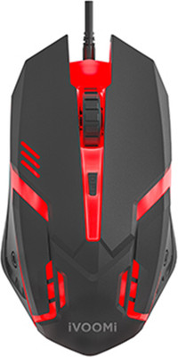 iVoomi ROBOT Wired Ambidextrous Optical  Gaming Mouse(USB 2.0, Black)