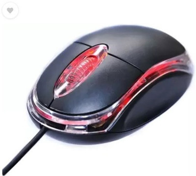 NPU Stylish USB Wired Gaming Mouse With Lighting For Laptop, PC_NP35 Wired Ambidextrous Optical  Gaming Mouse(USB 3.0, Black)