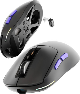 Kreo Pegasus Wireless Ambidextrous Optical  Gaming Mouse  with Bluetooth(2.4GHz Wireless, Bluetooth, Type C, Black)