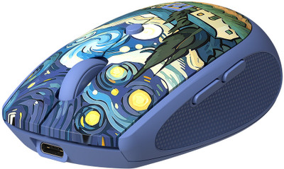 Portronics Toad III Plus Wireless, Bluetooth + 2.4 GHz, Rechargeable, 6 Buttons, Wireless Ambidextrous Optical Mouse  with Bluetooth(2.4GHz Wireless, Bluetooth, Blue)