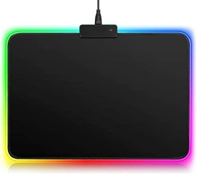 Aries firm LED Gaming Mouse Pad 16 Million RGB Color Set | 7 LED Color | 14 Lighting Wireless Touch  Gaming Mouse(USB 2.0, multicouler, Black)