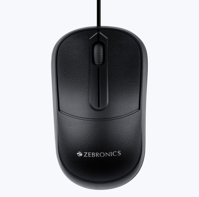 ZIBRONICS Comfort+ Wired Right Handed Optical  Gaming Mouse(USB 2.0, Black)