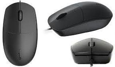 sse computech pvt ltd N200 Wired Ambidextrous Optical Mouse(USB 2.0, Black)