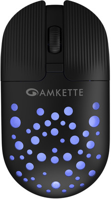 AMKETTE Hush Pro Spectra Wireless Ambidextrous Optical Mouse(2.4GHz Wireless, Black)