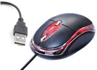 SOJUBA Wired USB optical wired Mouse for Laptop, Mouse for Computer, Mouse for Desktop Wired Ambidextrous Optical  Gaming Mouse(USB 2.0, Black)