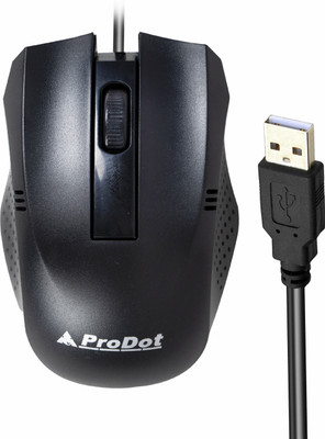 PRODOT 175 High-Performance Ergonomic Design Wired Ambidextrous Optical  Gaming Mouse(USB 2.0, Black)