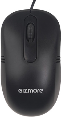 Gizmore GIZ-M001 Wired Ambidextrous Optical Mouse(USB 2.0, Black)