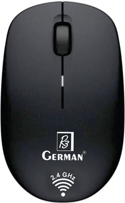 R3 GERMAN R-170 Wireless Optical Sensor Mouse 3-Button Design (1600 DPI Wireless Mouse) Wireless Ambidextrous Optical  Gaming Mouse  with Bluetooth(USB 2.0, USB 3.0, Black)
