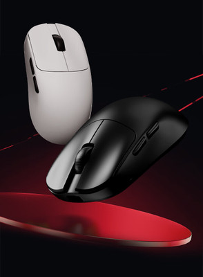 atk MAD R+ (8K) Wireless Ambidextrous Optical  Gaming Mouse(2.4GHz Wireless, USB 3.0, Black, White)