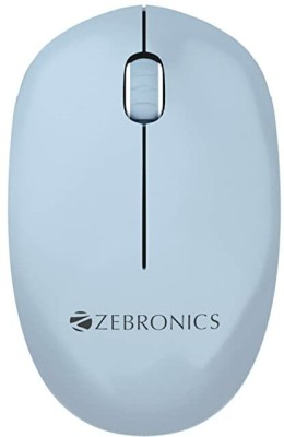 ZEBRONICS Zeb CHEETAH Wireless mouse with 1600 DPI, High accuracy, Ergonomic design Wireless Optical Mouse(USB 2.0, Blue)