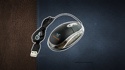 Shivsoft 3D Optical wired USB Mouse in Black Model-4833 Wired Ambidextrous Optical  Gaming Mouse(USB 2.0, Black)