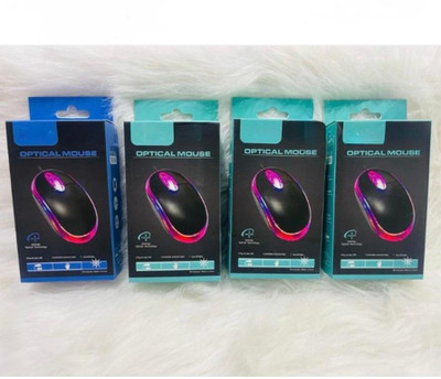 BPRIDE Usb Mouse With Premium Button Wired Right Handed Optical  Gaming Mouse(USB 2.0, Black)