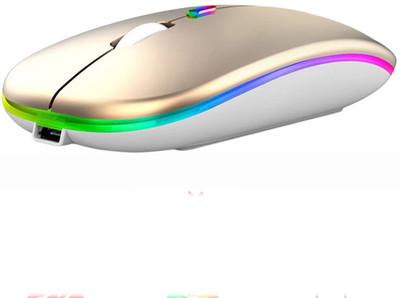 X88 Pro Display GOLDEN RGB MOUSE Wireless Optical Mouse with Bluetooth Wireless Optical  Gaming Mouse(Bluetooth, 2.4GHz Wireless, Golden)