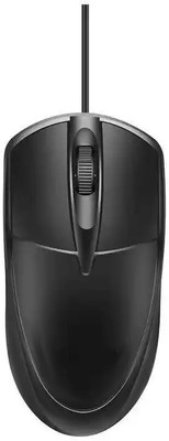 Flipkart SmartBuy Comfort Wired Optical Mouse Wired Ambidextrous Optical Mouse(USB 2.0, Black)