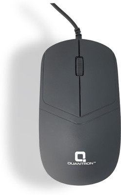 Quantron Clicker QMU-535 Wired Ambidextrous Optical Mouse(USB 2.0, Black)
