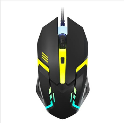 Adefex Wired Gaming Mouse 1200 DPI, 3 Buttons Wired Mouse for PC & Laptop Gaming Mouse Wired Ambidextrous Optical Mouse(USB 3.0, Black)