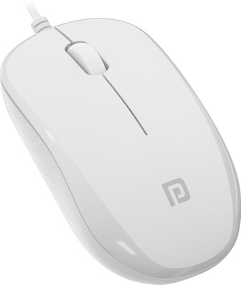 Portronics Toad 102 Mouse With 3 Buttons, Scroll Wheel Click, 1200 DPI Sensor, 1.5m Cable Wired Ambidextrous Optical Mouse (USB 2.0, White) For Rs. 198 @ 60 %