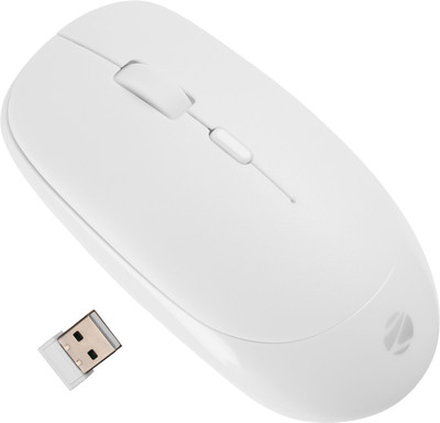 ZEBRONICS ZEB-LEOPARD,2.4GHz Wireless, Nano Receiver, 4 Buttons, Upto 1600 DPI (White) Wireless Ambidextrous Optical Mouse(2.4GHz Wireless, White)