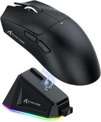 Martzilla Attack Shark X11 Wireless Ambidextrous Optical  Gaming Mouse  with Bluetooth(2.4GHz Wireless, Bluetooth, Type C, Black)