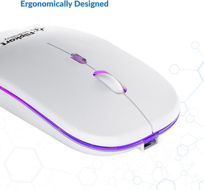 Flipkart SmartBuy FKSB-MS Wireless Ergonomic Optical Mouse  with Bluetooth(2.4GHz Wireless, Bluetooth, White)
