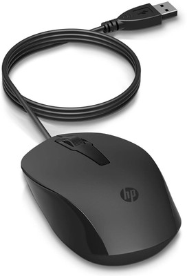 HP 150 wired mouse Wired Ambidextrous Optical  Gaming Mouse(USB 2.0, USB 3.0, Black)